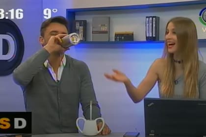 El blooper del magazine informativo Salta Directo volvió a ser viral luego de cuatro años. Fuente: Telefe Salta