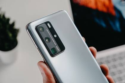 El bloque de cámaras de un Huawei P40