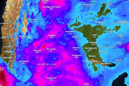 El bloqueo atmosférico se sentirá principalmente en la franja central del país