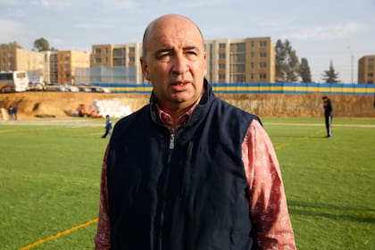 El Bocha Ponce, en el entrenamiento de la selección argentina