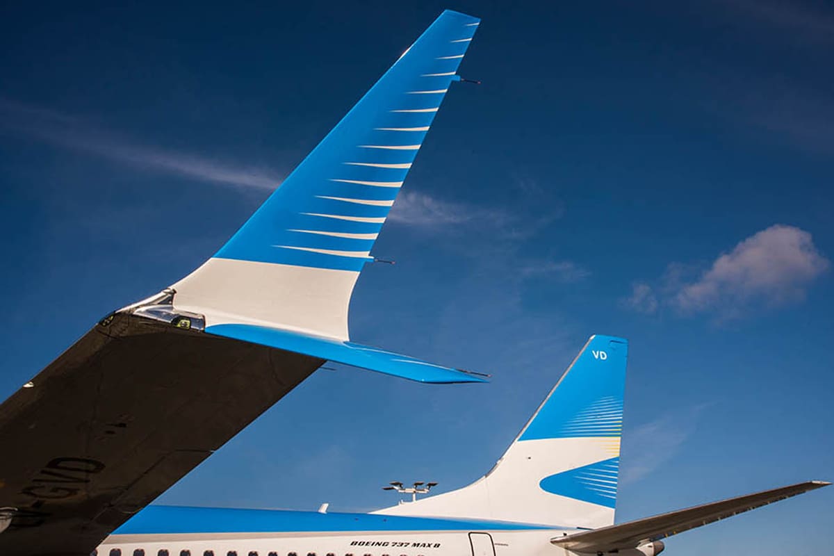 El Boeing 737 Max 8 de Aerolíneas Argentinas