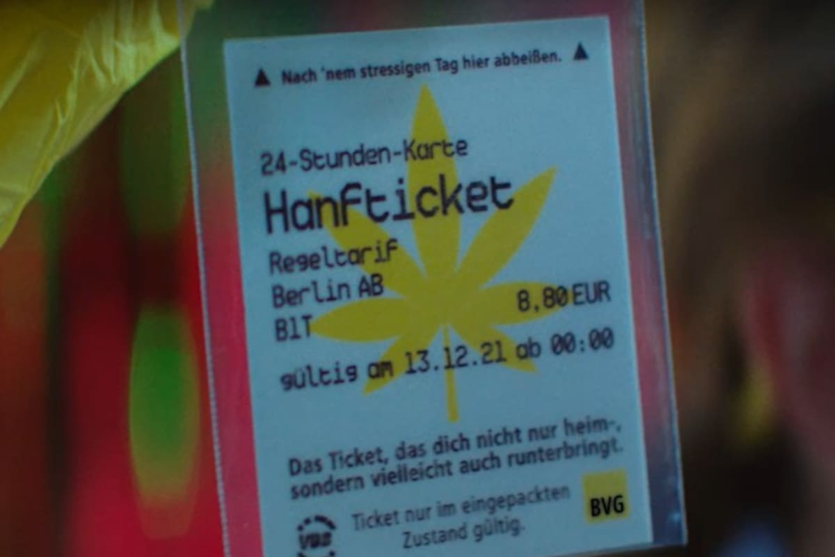 El "boleto cannabis" tiene sabor a aceite de cannabis y está pensado para reducir el estrés por las fiestas