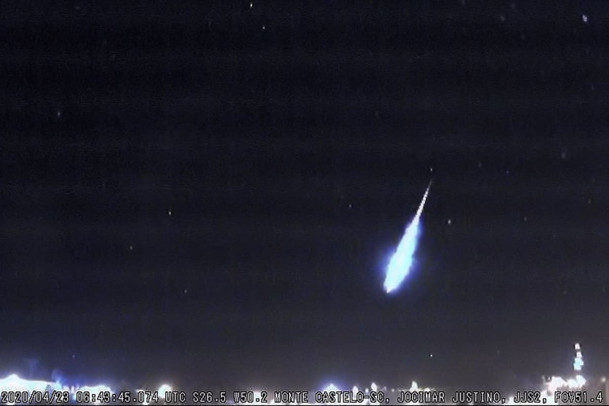 El bólido atravesó la atmósfera y explotó sobre tres ciudades de Río Grande del Sur, sin provocar daños ni víctimas
