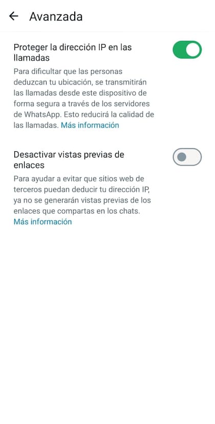El botón secreto de WhatsApp que permite proteger la dirección IP de las llamadas