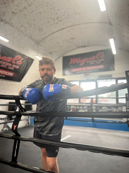El boxeo lo ayudó a modo de catarsis.