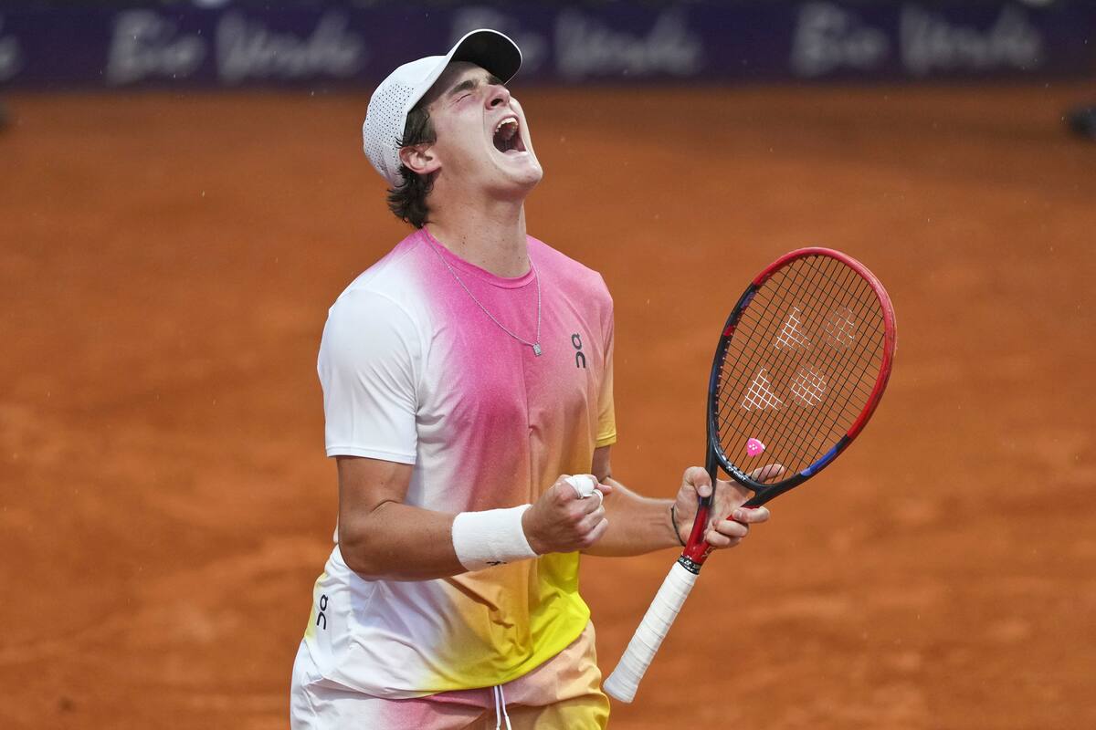 El brasileño João Fonseca ya es finalista del Argentina Open, tras superar a Laslo Djere.