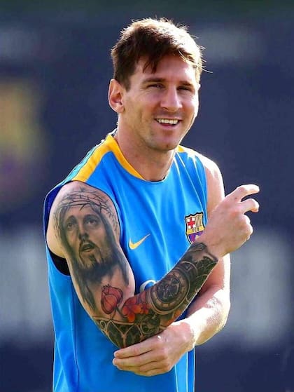 El brazo de Messi, otra parte de su cuerpo elegida para tatuarse