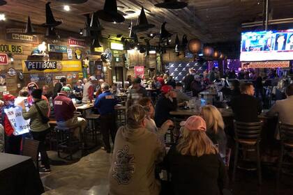 El Brew Garden, cerca de Cleveland, sede de la fiesta trumpista.