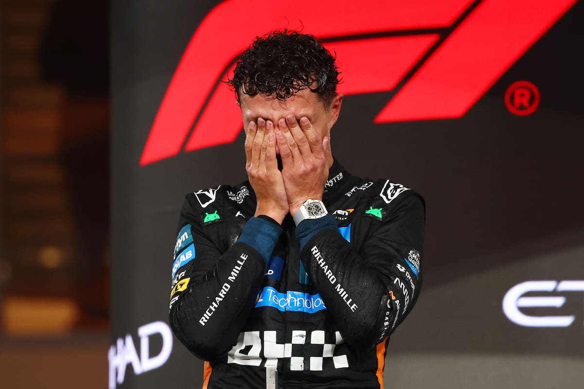 El británico Lando Norris, del equipo McLaren, se consagró campeón de la Fórmula 1 por primera vez y, tras el circuito de Yas Marina, no pudo ocultar su gran emoción
