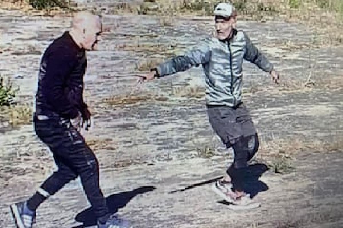 El británico Mark Cameron Roscaleer y el georgiano Shergili Farjiani, captados por una cámara de seguridad cuando se fugaban de la cárcel de Vale de Judeus, al norte de Lisboa