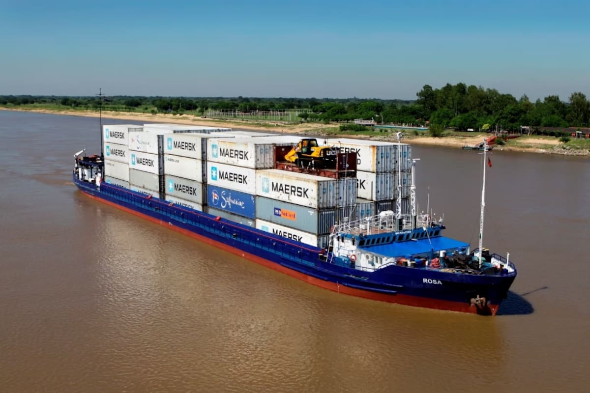 El buque de bandera paraguaya de la compañía Naviship