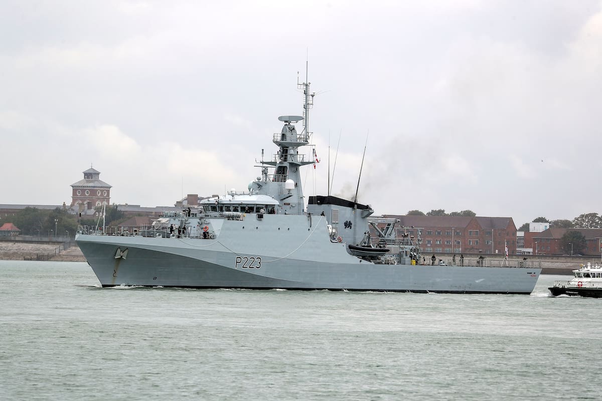 El buque inglés HMS Medway