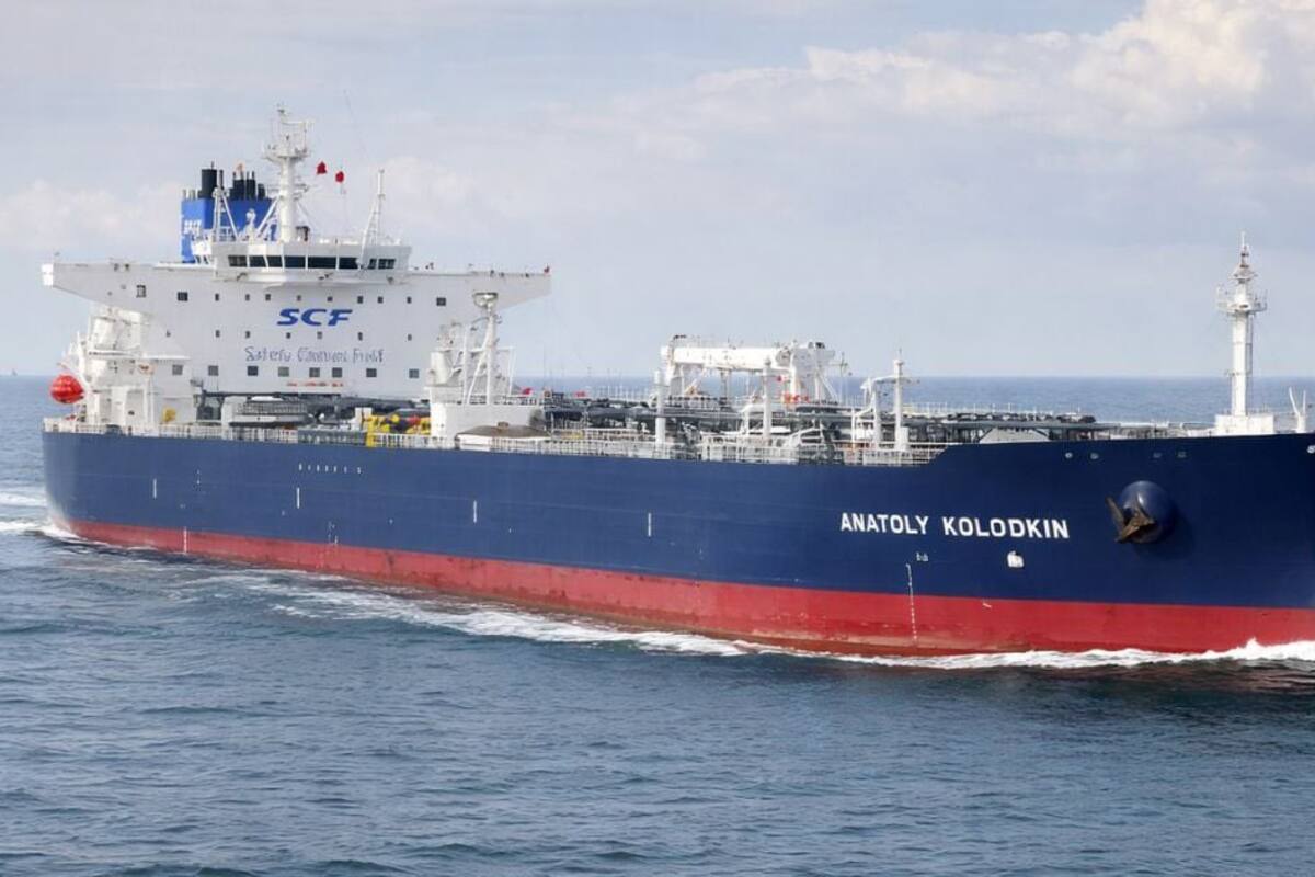 El buque petrolero Anatoly Kolodkin. Fuente: X