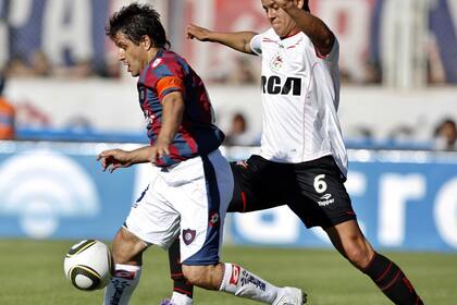 El "burrito" en su paso por San Lorenzo