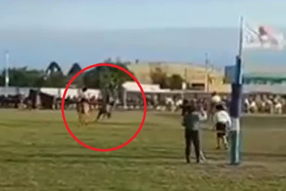 El caballo cayó sobre Páez y lo arrastró