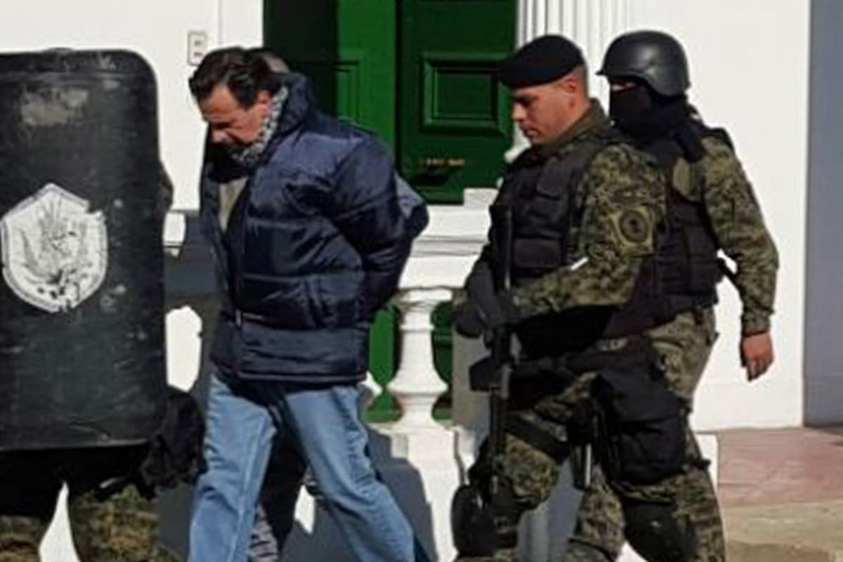 El cabecilla de "Carbón Blanco" llegó al juzgado federal de Campana para ser indagado por "Peras Blancas"