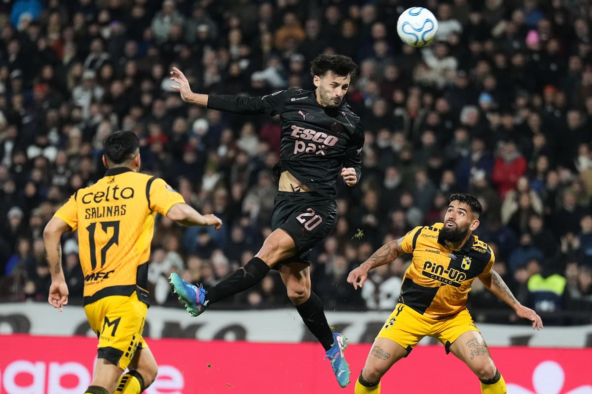 El cabezazo goleador de Luciano Giménez "a lo Palermo" que abrió la cuenta para Platense