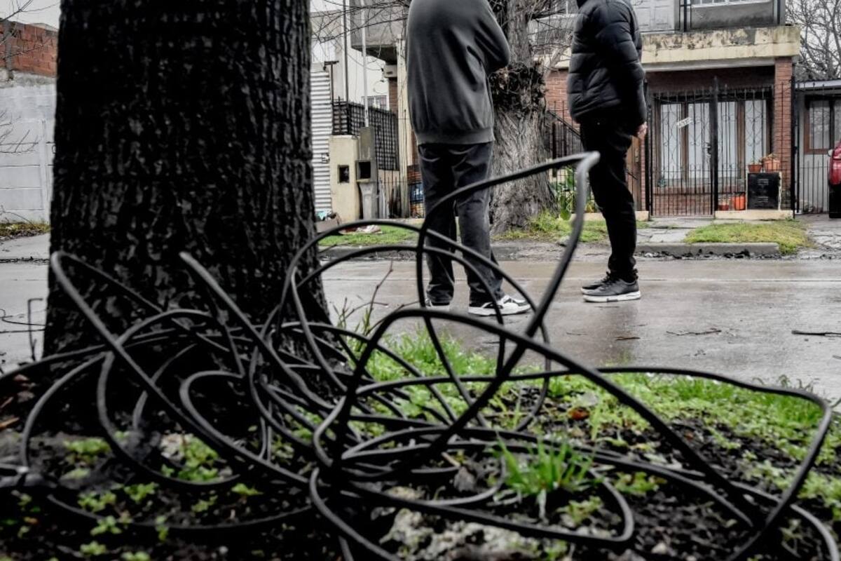 El cable que provocó la muerte del motociclista
