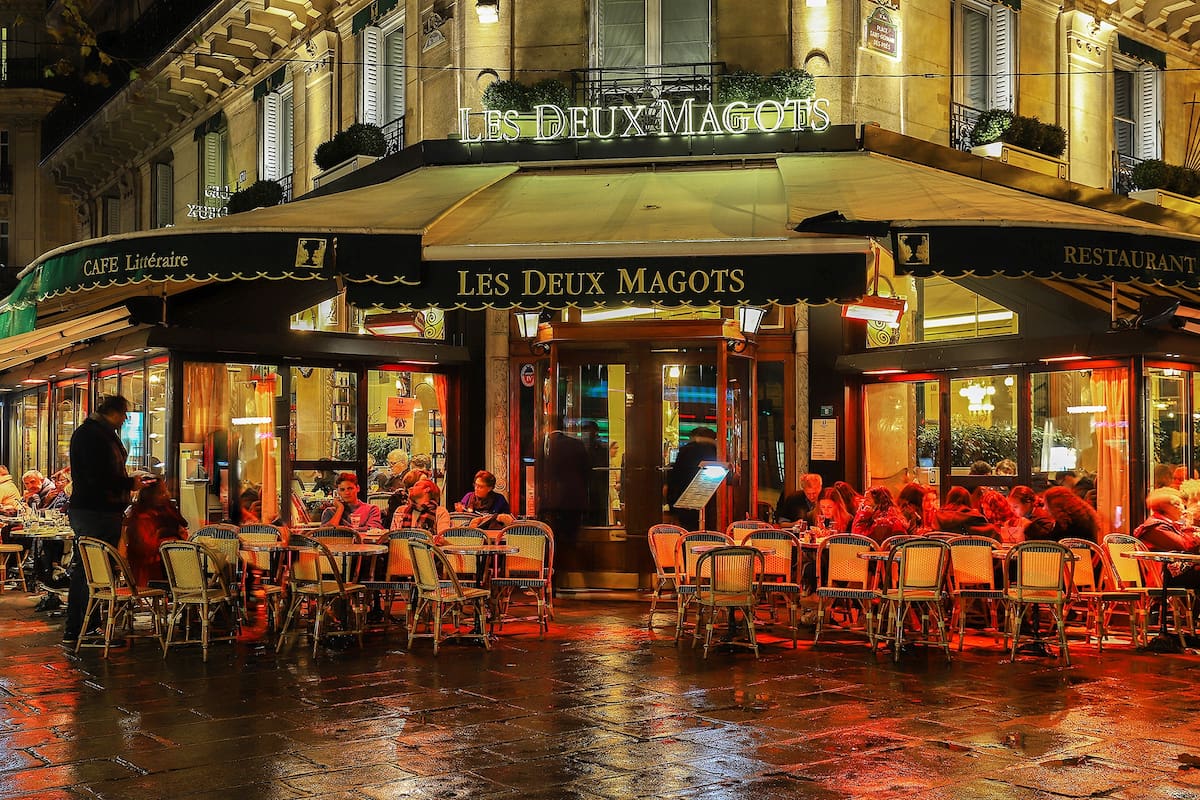 El café Les Deux Magots en Paris