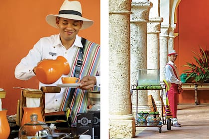 El café se hace con un método tradicional del lugar, con filtro de algodón.