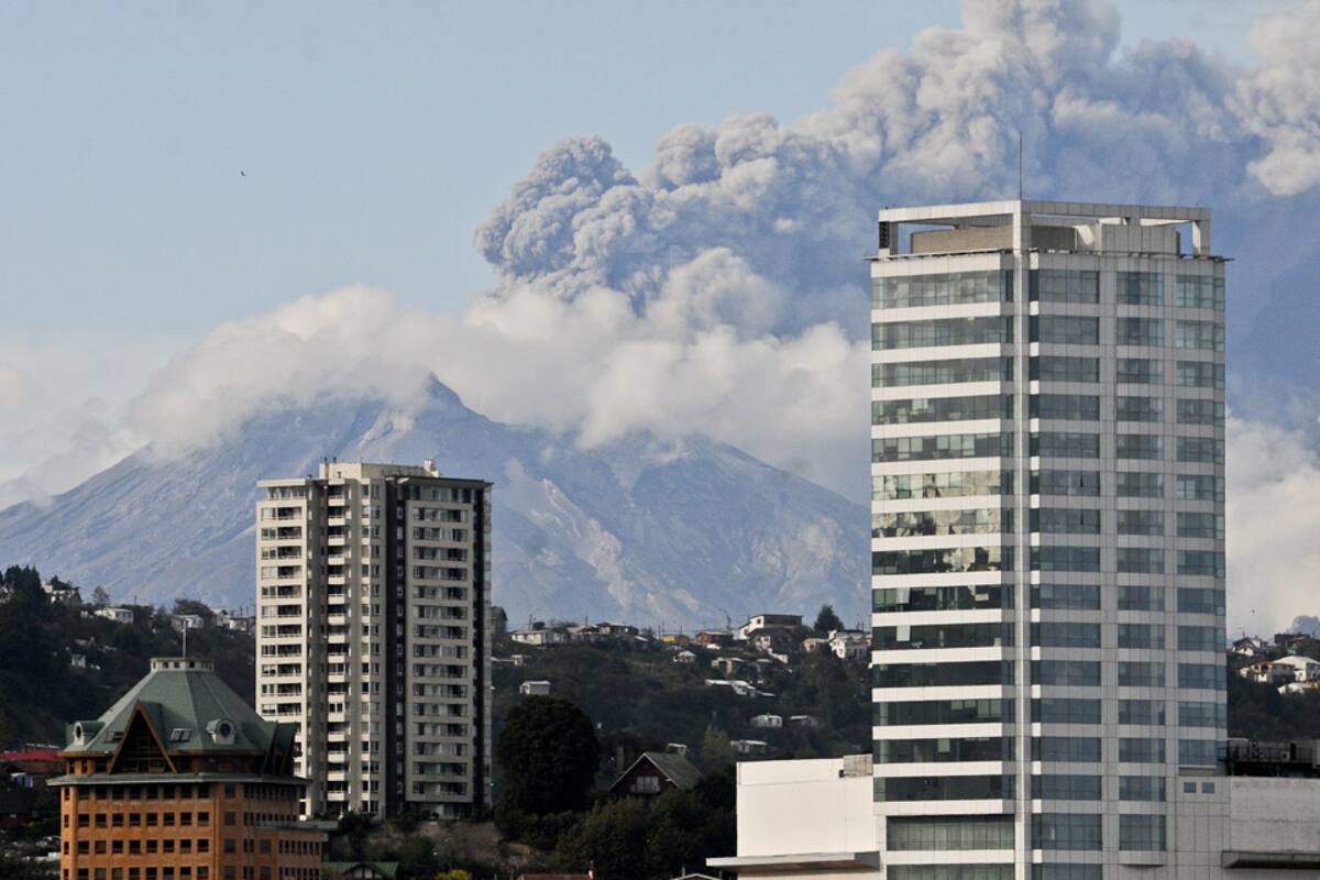 El Calbuco hizo erupción por tercera vez