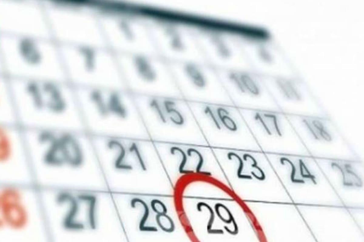 El calendario con el 29 de febrero incluído