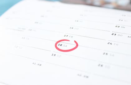 El calendario de feriados para 2025