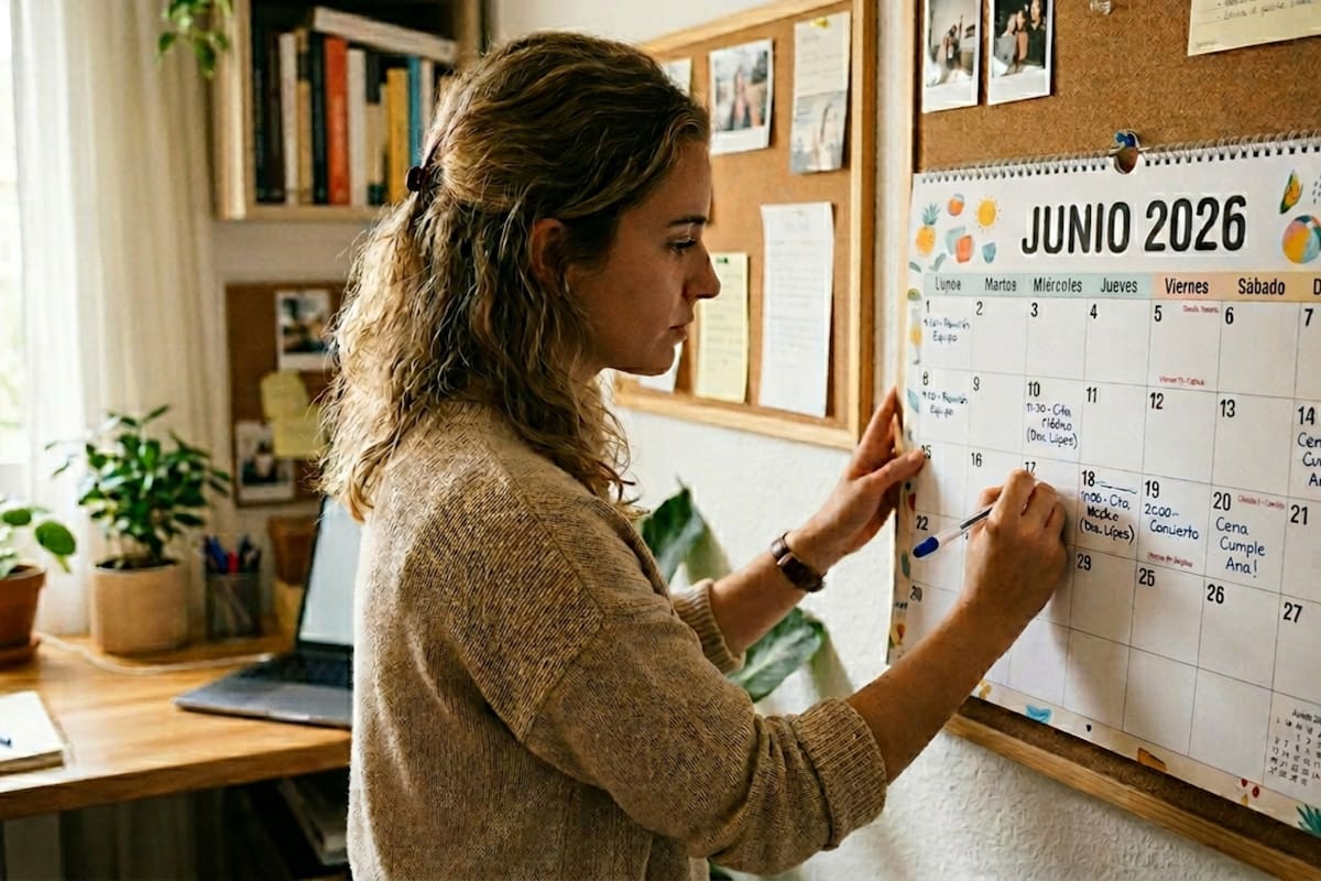 Calendário para impressão para junho de 2026