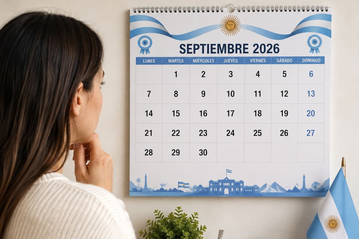 El calendario de septiembre 2026
Foto: Chat GPT