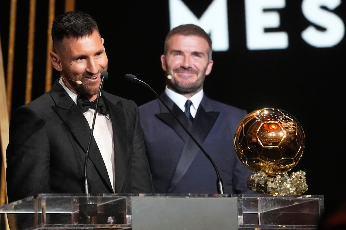 El cálido mensaje de David Beckham le dedicó a Lionel Messi (AP Foto/Michel Euler)