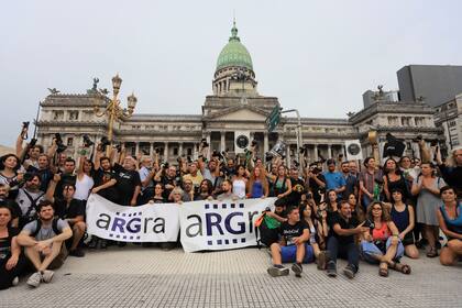 El camarazo frente al Congreso de la Nación