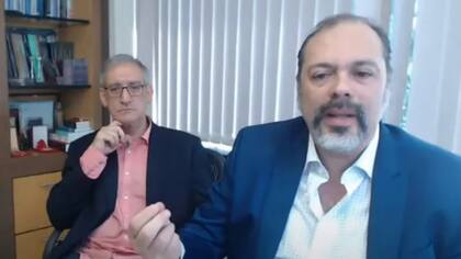 El camarista y exabogado de Cristina Kirchner, Roberto Boico, durante la videoconferencia del Grupo Prerrogativas.