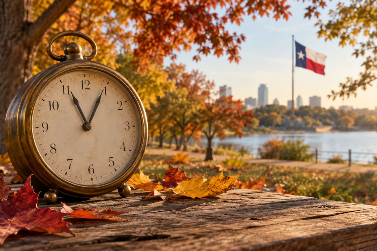 El cambio de hora en USA será el 1° de noviembre de 2026, mientras que el otoño astronómico llegará a Texas el 22 de septiembre.