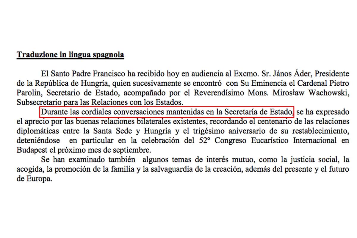 El cambio en la comunicación oficial del Vaticano