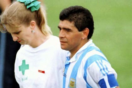 El día de su último partido en la selección: ante Nigería, en el Mundial 94. Vendría el doping y ya no volvería.