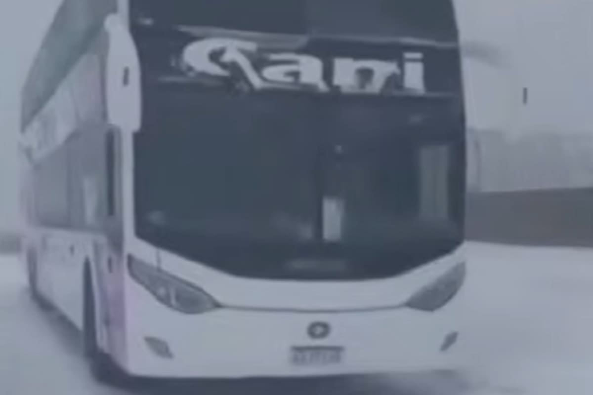 El Camino de las Altas Cumbres tapizado de blanco