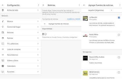 El camino para sumar a LA NACION como proveedor de noticias en Google Assistant