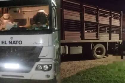 El camión de la víctima.