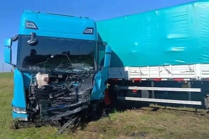 El camión involucrado en el mortal siniestro en Santa Fe