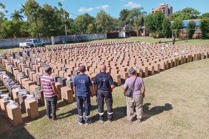 El camión llevaba más de medio millón de atados de cigarrillos