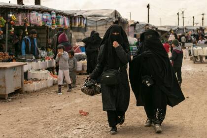 El campamento de al-Hol, que alberga a familiares de combatientes del grupo Estado Islámico (Archivo)