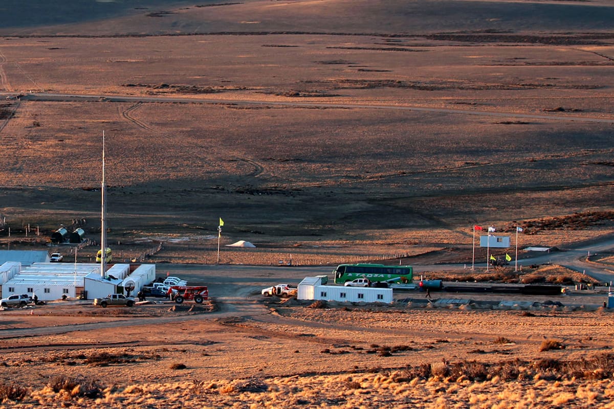 El campamento donde se construirán las represas Néstor Kirchner y Jorge Cepernic