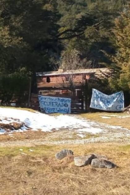 El campamento Hueche Ruca, tomado