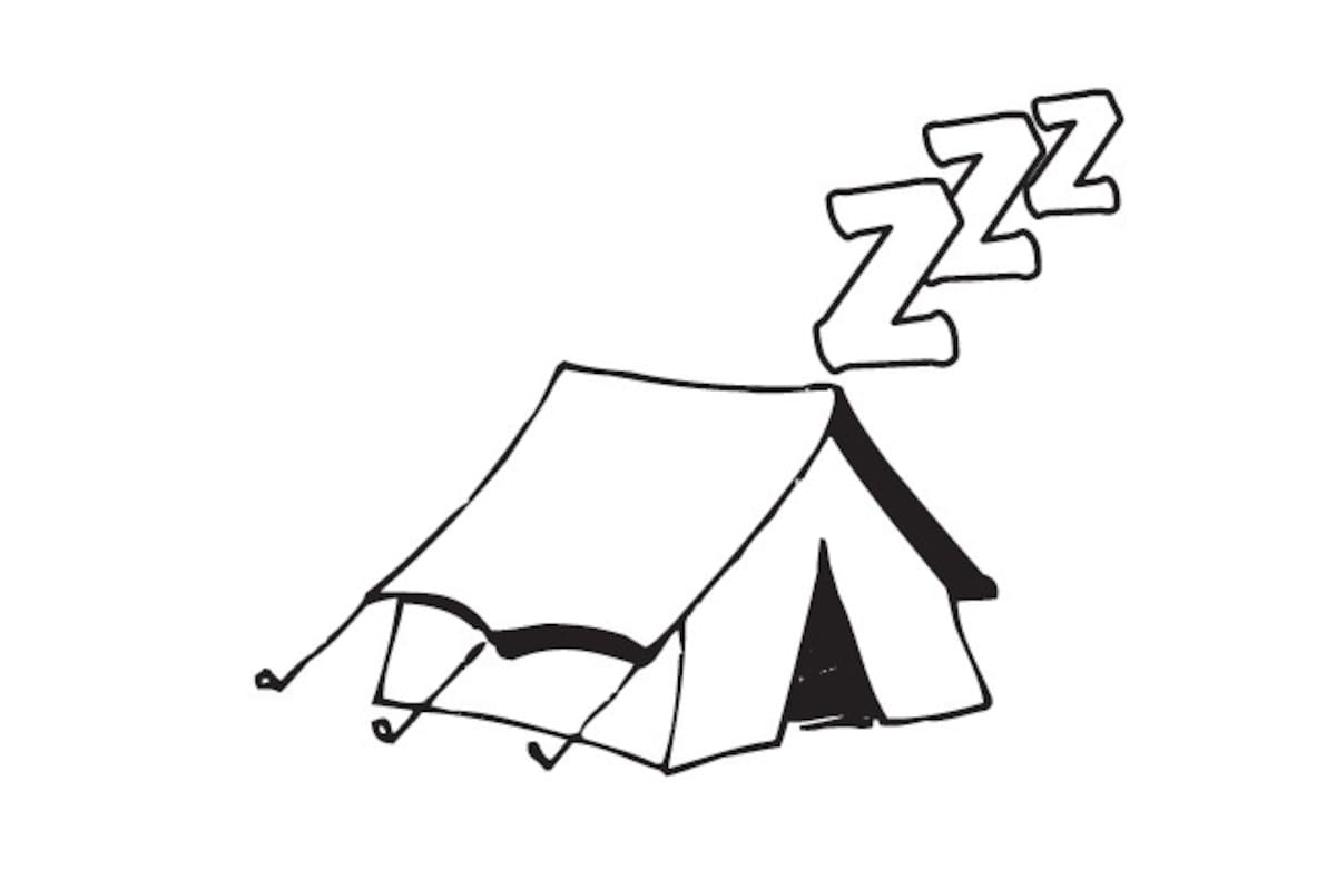 El campamento y el oso