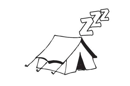 El campamento y el oso