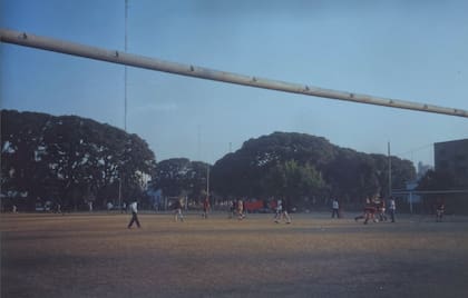 El Campo de Deportes a comienzos de los 90, sin edificios alrededor
