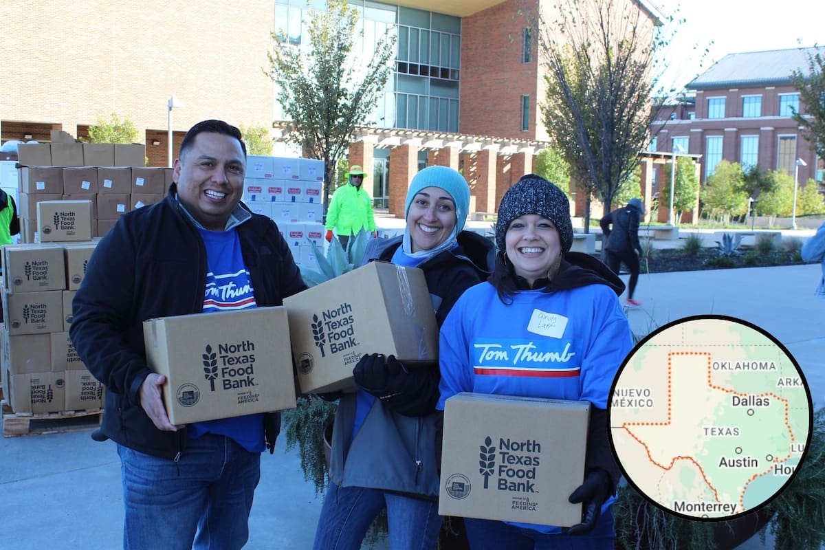 El campus de UNT Dallas será sede de la jornada solidaria para Acción de Gracias. (Canva- northtexasfoodbank)
