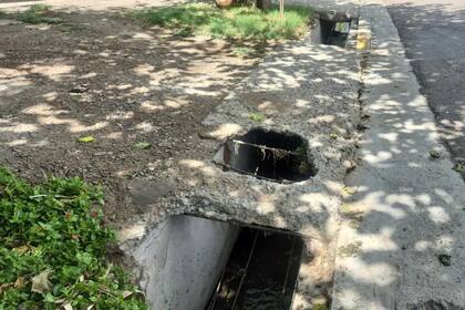 El canal donde había quedado atrapado el adolescente en medio de la tormenta. Fuente foto: Diario Uno