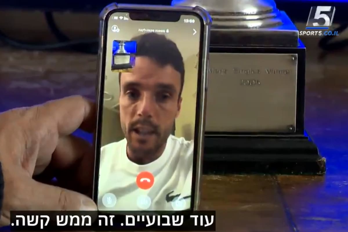 El canal Sport 5 de Israel publicó en su cuenta de Twitter la enrevista con Bautista Agut; el jugador español dijo que no sabía que la charla se iba a utilizar públicamente
