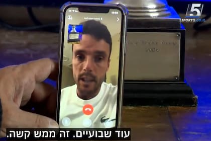 El canal Sport 5 de Israel publicó en su cuenta de Twitter la enrevista con Bautista Agut; el jugador español dijo que no sabía que la charla se iba a utilizar públicamente